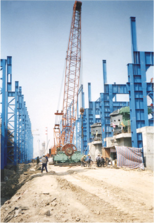 安裝中的寧波建龍鋼廠