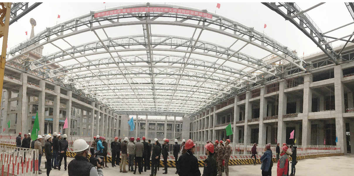 北京軍事博物館展覽大樓擴(kuò)建工程項(xiàng)目- 64米大跨度鋼桁架整體提升   魯班獎(jiǎng)